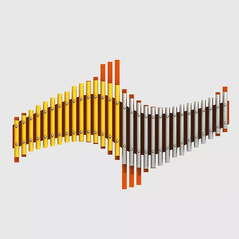 Aluminiumlegering Lekplats Handpipes Utomhus musikinstrument