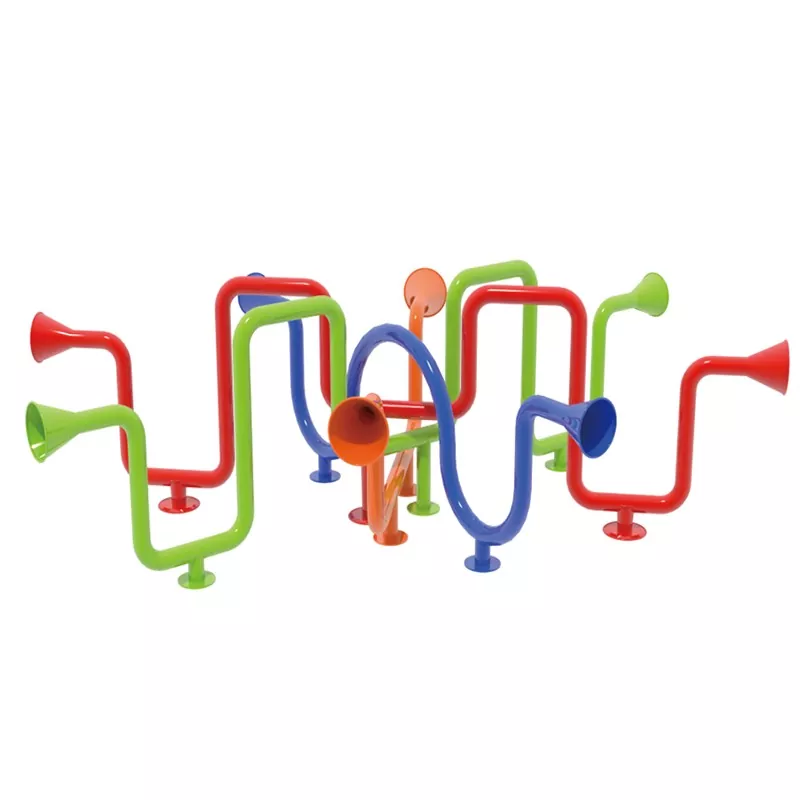 Utomhus lek barnprat rör